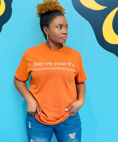 Stay On Your P's Texas Orange T'shirt