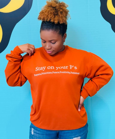 Stay On Your P's Sweatshirt Texas Orange