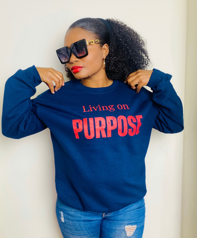 Living on Purpose Navy Sweatshirt (Copy)