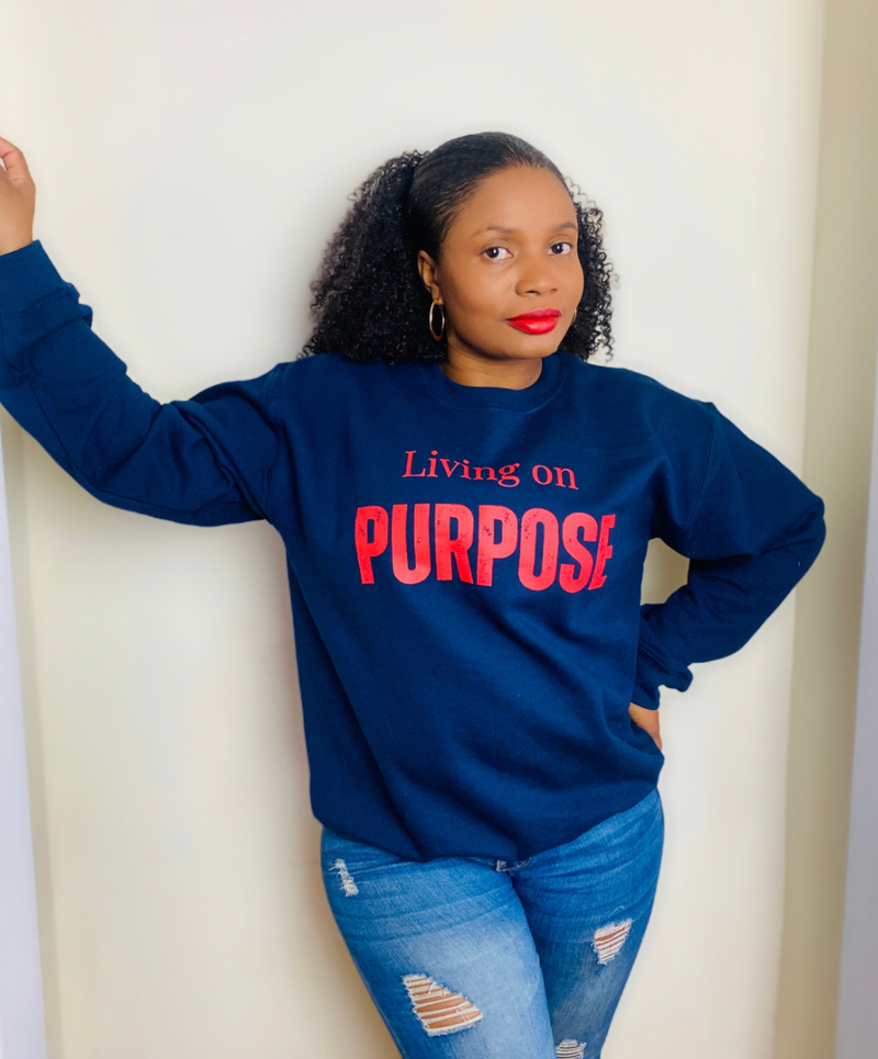 Living on Purpose Navy Sweatshirt (Copy)