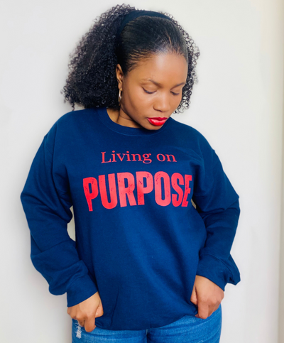Living on Purpose Navy Sweatshirt (Copy)