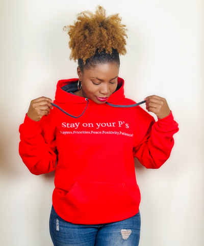 Stay On Your P's  Red Hoodie