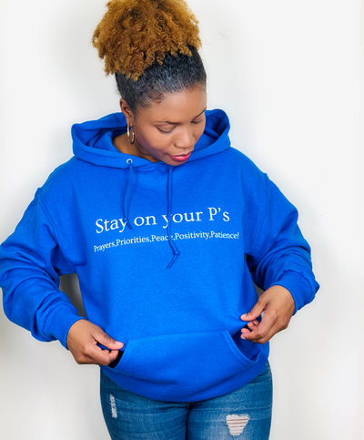 Stay On Your P's Royal Blue Hoodie