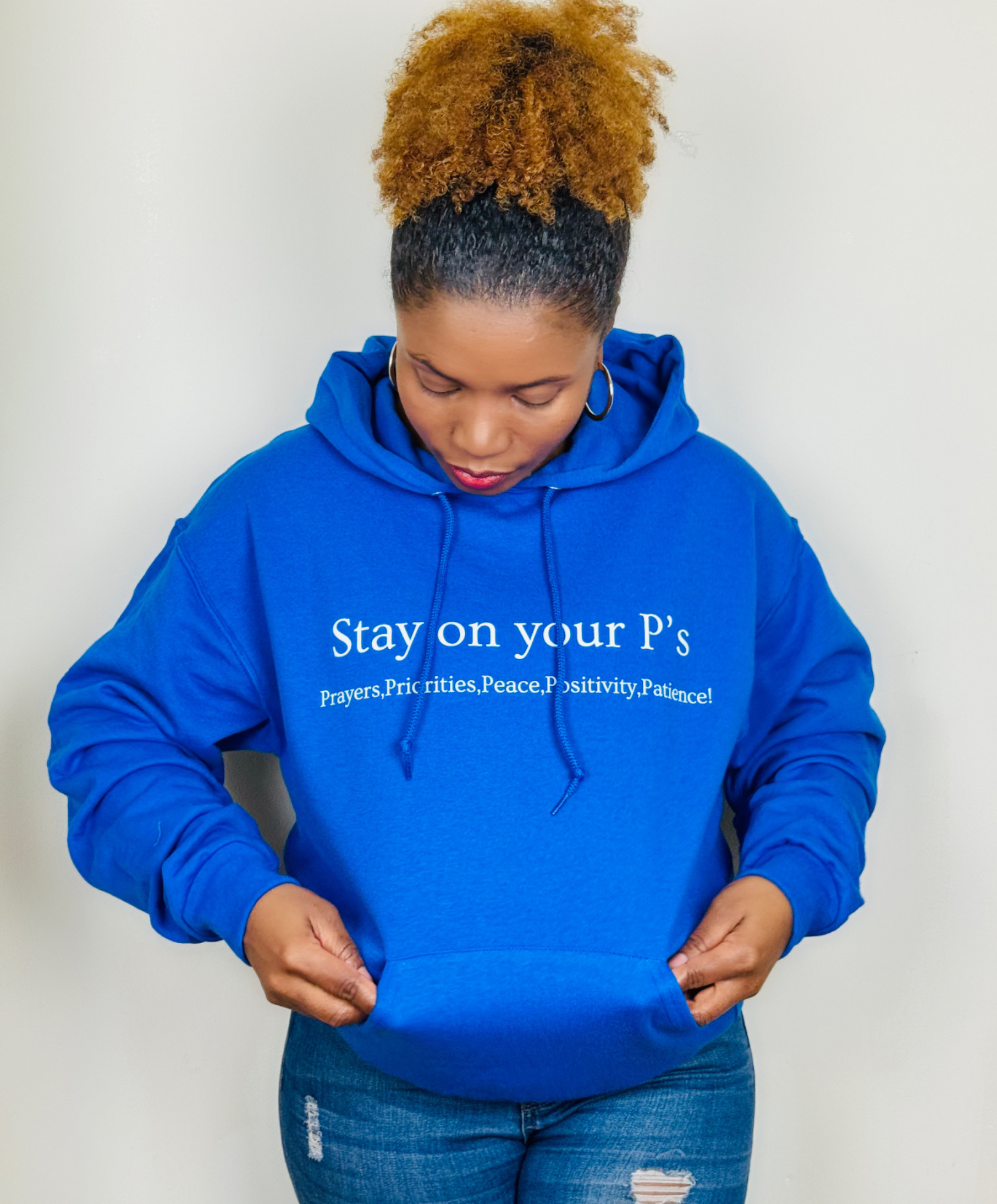 Stay On Your P's Royal Blue Hoodie