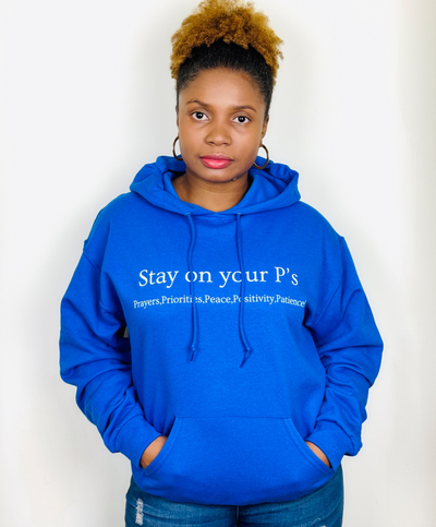 Stay On Your P's Royal Blue Hoodie