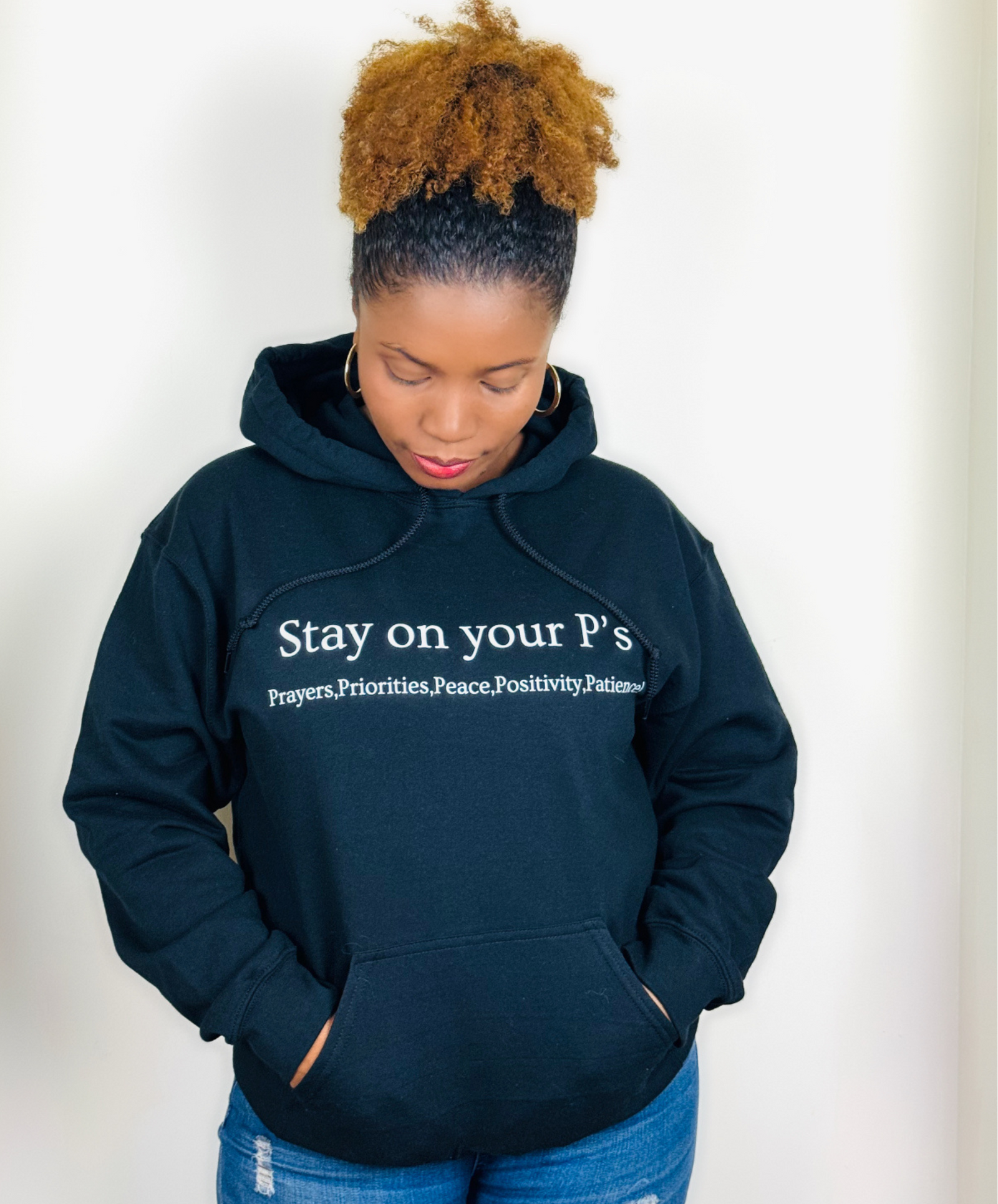 Stay On Your P's Black Hoodie