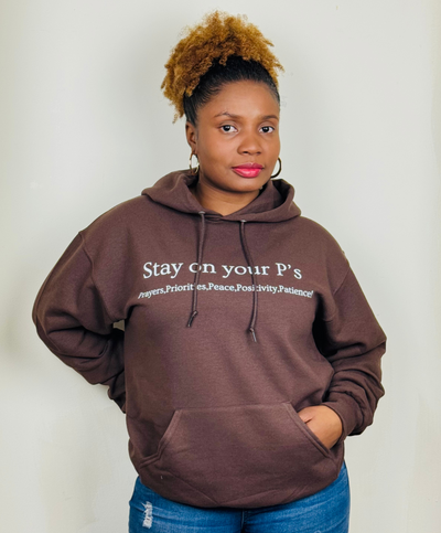 Stay On Your P's Chocolate Hoodie