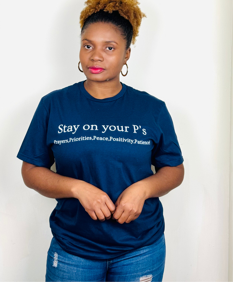 Stay On Your P's Navy T-shirt