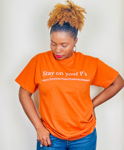 Stay On Your P's Texas Orange T'shirt
