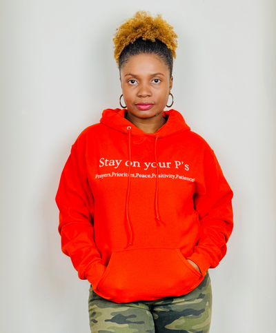 Stay On Your P's Orange Hoodie