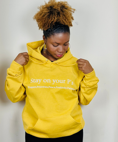 Stay On Your P's Mustard Hoodie