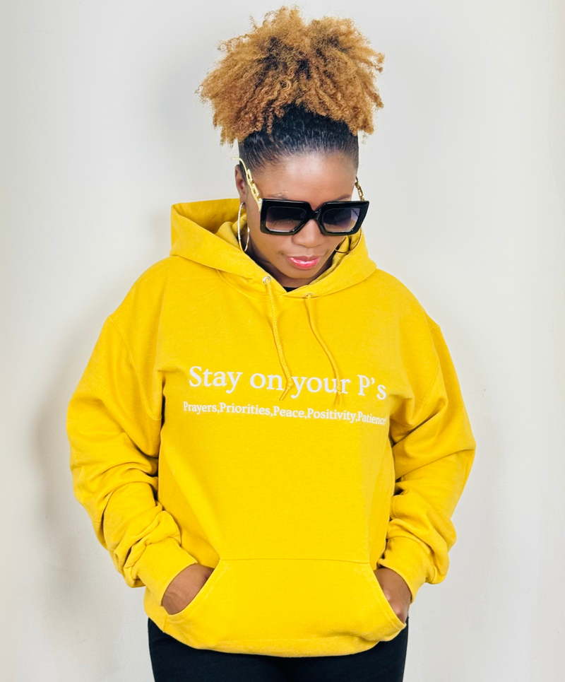 Stay On Your P's Mustard Hoodie