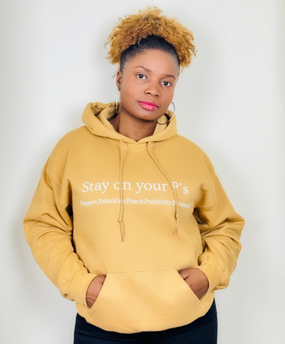 Stay On Your P's Beige Hoodie