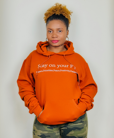 Stay On Your P's Hoodie Texas Orange