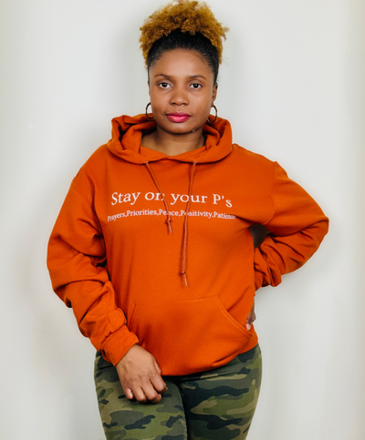 Stay On Your P's Hoodie Texas Orange