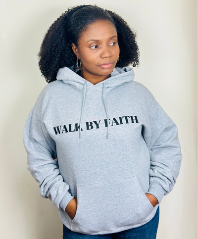 Walk By Faith Hoodie Blk