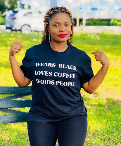 Wears Black-Loves Coffee-Avoids People