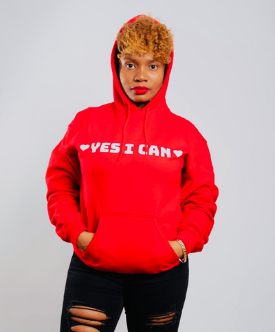Yes I Can Red Hoodie