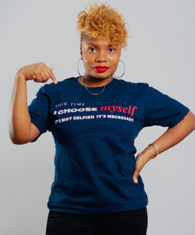 I choose Myself Navy shirt