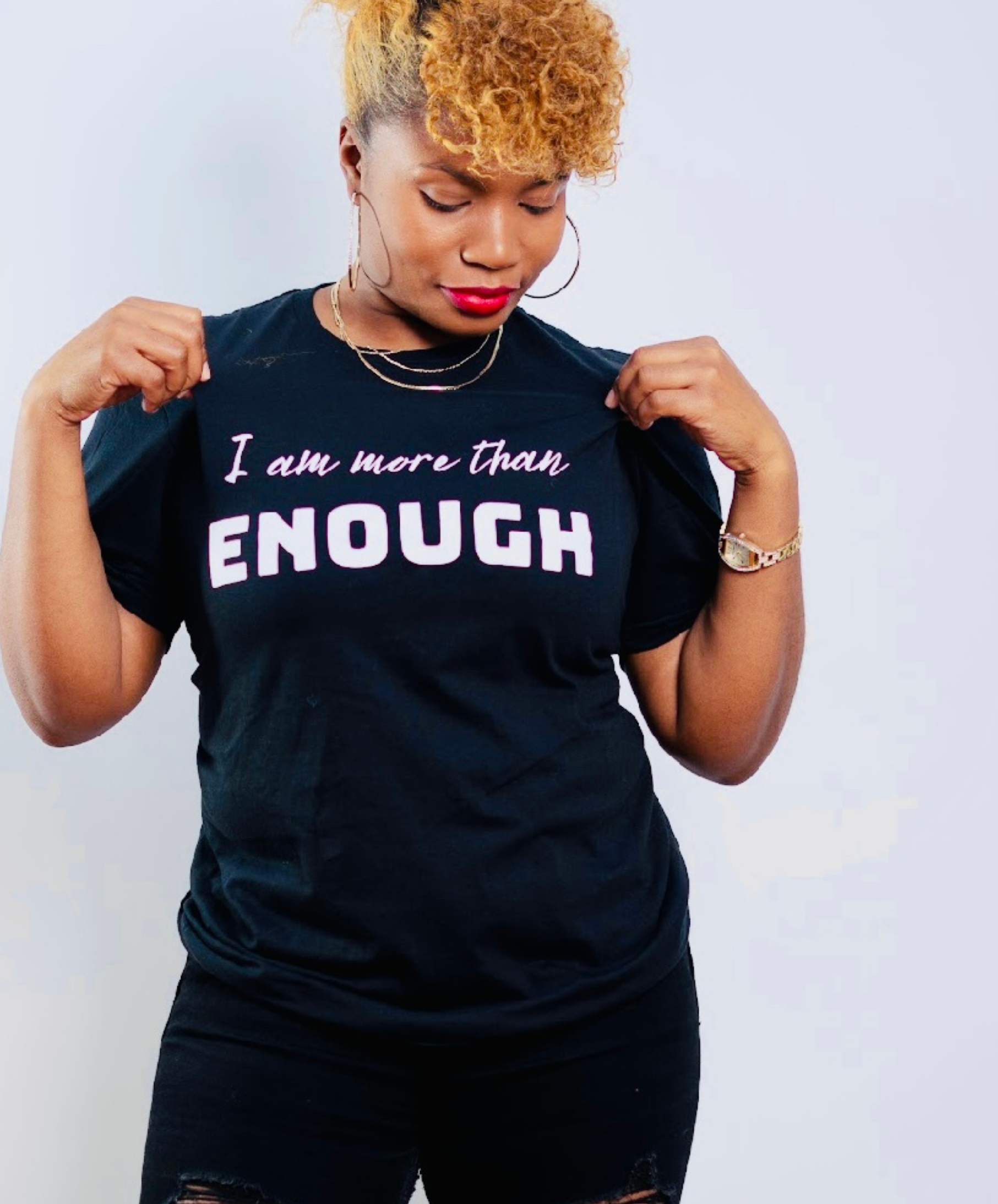 I am More Than Enough Black Shirt