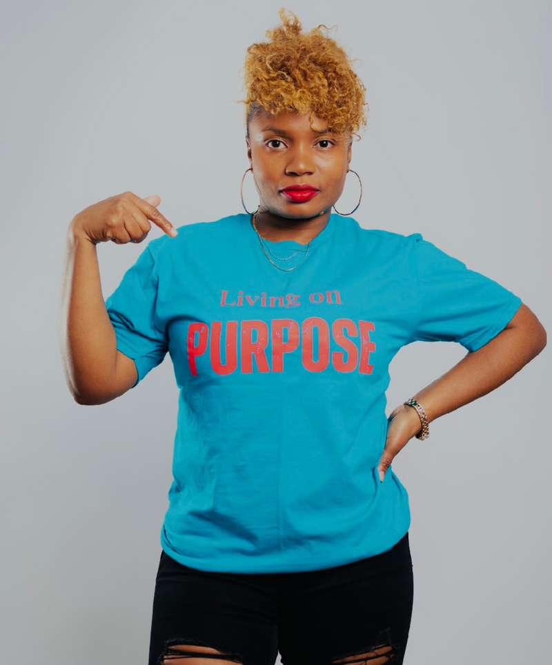 PURPOSE Blue T-shirt