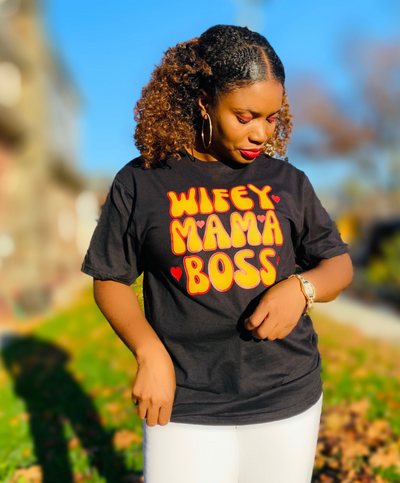 Wifey Mama Boss T-shirt